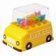 Japanese Bento Animal Food Pick with School Bus Case 8 pcs Set