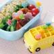 Japanese Bento Animal Food Pick with School Bus Case 8 pcs Set