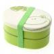 Japanese Bento Box 2 tier Lunch Box with Strap Frog 