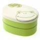 Japanese Bento Box 2 tier Lunch Box with Strap Frog 