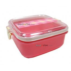 Microwavable Japanese Bento Box Lunch Box Fruit Snack Pink Microwavable Japanese Bento Box Lunch Box Fruit Snack Pink