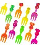 Japanese Bento Box Accessory Clear Animal Fork Food Pick 12 Pcs