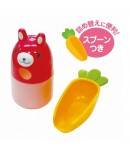 Japanese Bento Accessories Spice Container Furikake Rabbit with Carrot Spoon