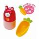 Japanese Bento Accessories Spice Container Furikake Rabbit with Carrot Spoon