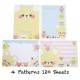 Japanese Memo Pad 4 Patterns 120 sheets Cute Animal