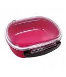 Japanese Microwavable 1 Tier Bento Box Lunch Box Oval Pink 