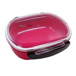 Japanese Microwavable 1 Tier Bento Box Lunch Box Oval Pink Japanese Microwavable 1 Tier Bento Box Lunch Box Oval Pink