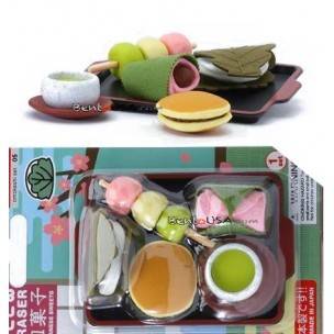 Cute Japanese Eraser Set Collectible Japanese Dessert 6 pcs 