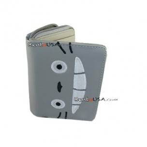 My Neighbor Tonari no Totoro Wallet with Zipper Grey My Neighbor Tonari no Totoro Wallet with Zipper Grey