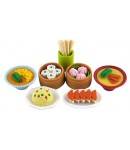 Cute Japanese Eraser Set Collectible Chinese Food 7 pcs 
