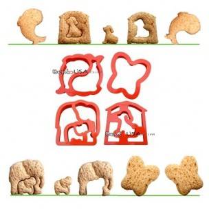 Food Sandwich Cutter set of 4 Animal Shapes