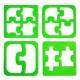 Food Sandwich Cutter set of 4 Puzzle Shapes