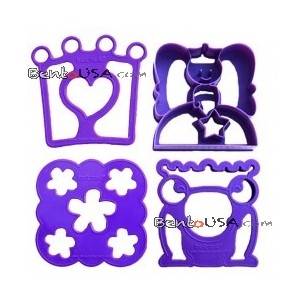 Bento decoration accessories Food Sandwich Cheese Cutter set of 4 Whimsical Shapes Bento decoration accessories Food Sandwich Cheese Cutter set of 4 Whimsical Shapes