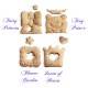 Food Sandwich Cheese Cutter set of 4 Whimsical Shapes
