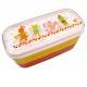 Microwavable Japanese Bento Box Red Yellow Lunch Box Animal 