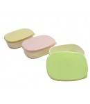 Microwavable Japanese Mini Food Container Great for Dressing with Lid 3 Light Colors