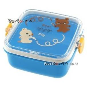 Microwavable Bear and Piggy Bento Snack Container 