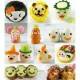 Decorative Bento Cutter Ham Cheese Cutter Set 15 Facial Expression