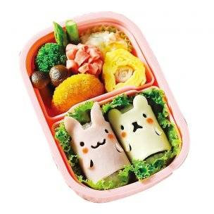 Decorative Bento Plate Cutters 4 Animal and Rice Mold Decorative Bento Plate Cutters 4 Animal and Rice Mold