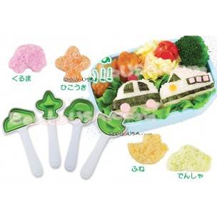 Bento Rice Mold Onigiri Mould 4 Shapes for Boy Bento Rice Mold Onigiri Mould 4 Shapes for Boy