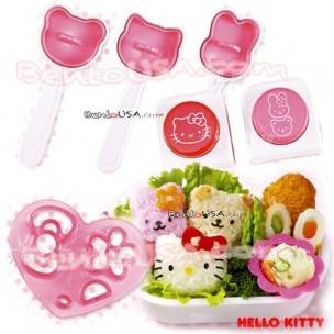Hello Kitty Decorative Bento Mold Tools Set