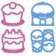 Food Sandwich Cutter set of 4 Sweet Shapes