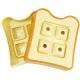 Japanese Bento Lunch Sandwich Cutter Bite Size Square
