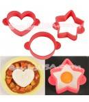 Japanese Bento Silicone Cooking Mold Deluxe set 3 Designs
