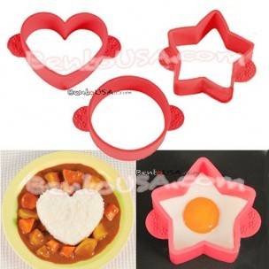 Japanese Bento Silicone Cooking Mold Deluxe set 3 Designs