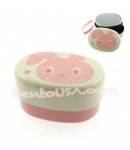 Microwavable Kids Bento Box 2 tier Lunch Box with Strap Rabbit
