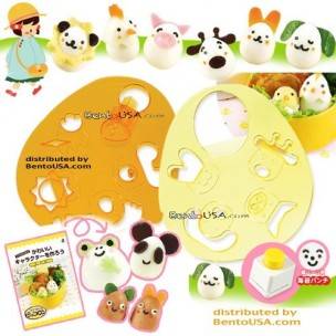 Decorative Bento Cutter Animal Set with Nori Puncher