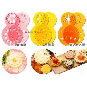 Decorative Bento Accessories Ham Cheese Cutter 12 designs