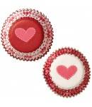 Bento Mini Heart Food and Baking Cups 100 Pcs