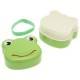 Japanese Bento Box 2 tier Lunch Box with Strap Frog Face
