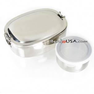 Finest Stainless Steel Bento Lunch Box 2 Containers