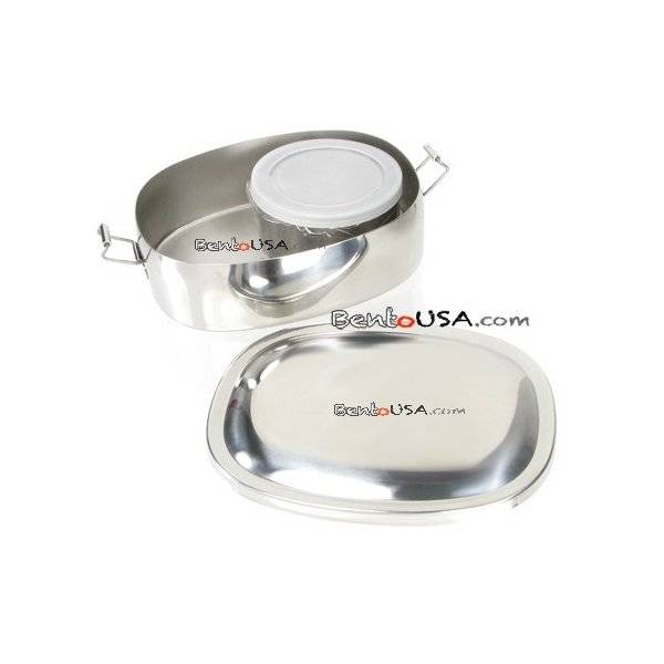 Finest Stainless Steel Bento Lunch Box 2 Containers - All Things For Sale