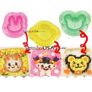 Decorative Bento Sandwich Cutter and Mold 3 Animal Decorative Bento Sandwich Cutter and Mold 3 Animal