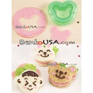 Decorative Bento Sandwich Cutter and Mold 3 Animal