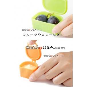 Microwavable Bento Silicone Food Cup with Lid for dressing