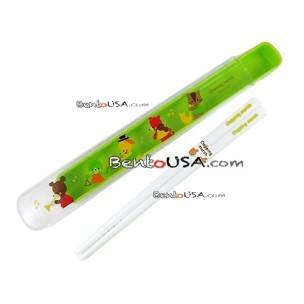 Green Chopsticks and Case Green Chopsticks and Case