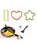 Japanese Bento Silicone Cooking Mold Deluxe set with Turner