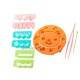 Japanese Bento Accessories Ham Cheese Cutter Set Bear and Messages