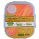 Microwavable Collapsible Silicone Bento Lunch Box -Single- Orange