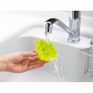 Silicone Microwavable Bento Baran and Food Cup Lettuce Leaf 12 