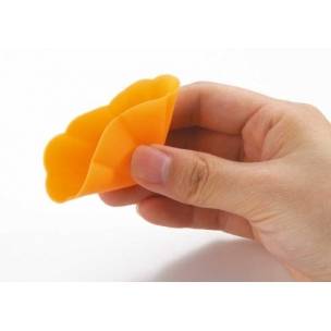 Silicone Microwavable Bento Baran and Food Cup Lettuce Leaf 12 