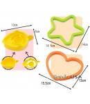 Bento Silicone Cooking Mold Deluxe set with Yolk Spoon