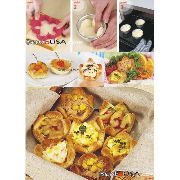 Bento cooking tool accessories Sandwich Cutter and Bread Cup Mold Bento cooking tool accessories Sandwich Cutter and Bread Cup Mold