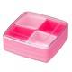 Square Bento Lunch Box Food Storage Removable 4 Compartments