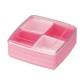 Square Bento Lunch Box Food Storage Removable 4 Compartments