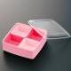 Square Bento Lunch Box Food Storage Removable 4 Compartments